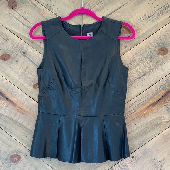 CÖ Vegan Leather Top size Small - Picture 2 of 11